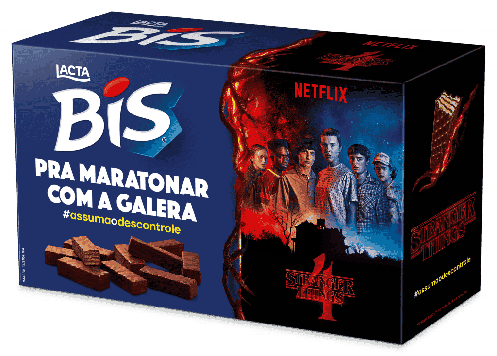 BIS se junta à Stranger Things e prepara uma embalagem temática em tamanho gigante para as maratonas das novas temporadas.