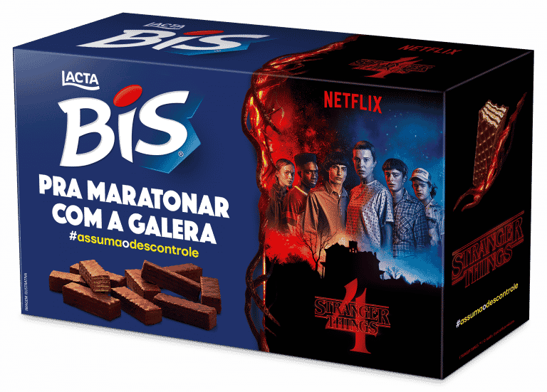BIS se junta à Stranger Things e prepara uma embalagem temática em tamanho gigante para as maratonas das novas temporadas.