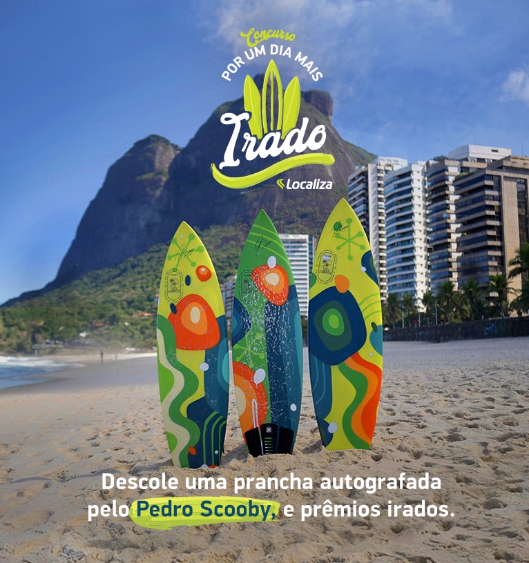 Apaixonada pelo esporte e pelo lifestyle do surfista Pedro Scooby, a Localiza promoveu o encontro do ex-BBB com a praia de São Conrado.