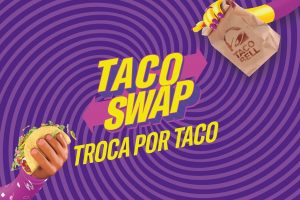 A Taco Bell acaba de lançar uma nova campanha global, a "Taco Swap", que no Brasil teve sua versão como "Troca por Taco".