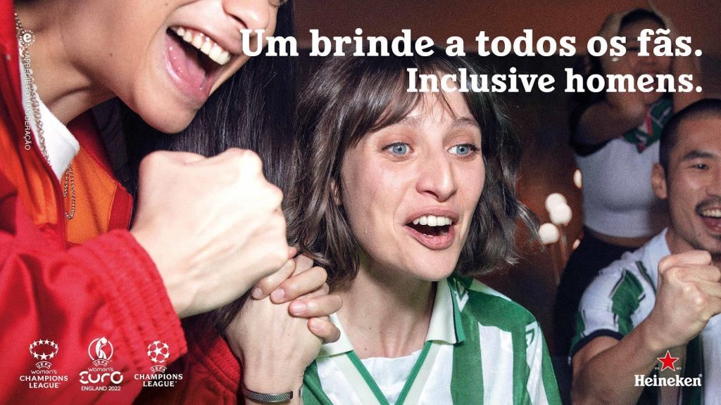 Heineken cria site que exalta a importância e protagonismo das mulheres e das equipes femininas na UEFA Women´s Champion League.