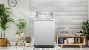 Panasonic anuncia lançamento de máquina de lavar 13kg compacta e econômica.