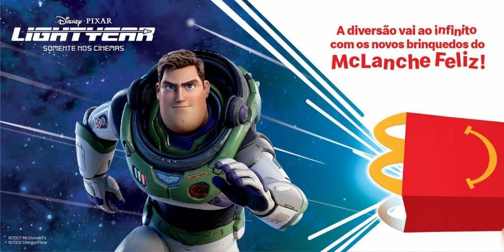 McLanche Feliz traz personagens de “Lightyear”.