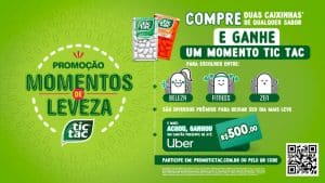 Tic Tac lança promoção momentos de leveza para todo Brasil