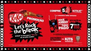 KitKat oferece a melhor experiência para os fãs do Rock in Rio, sorteando ingressos para curtir todos os dias na área VIP, além de prêmios.