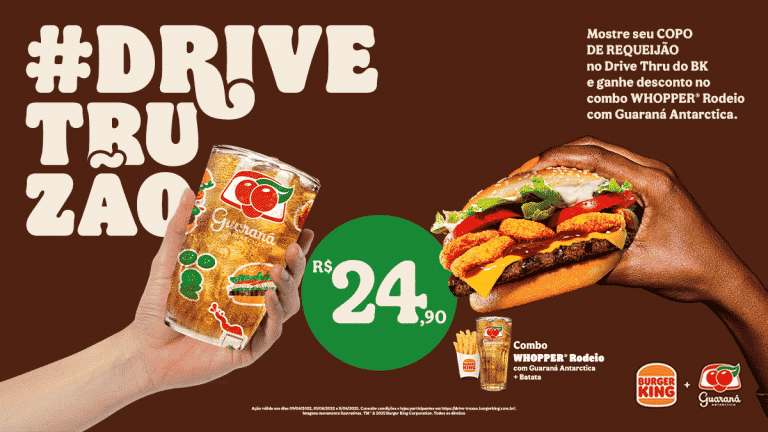 Guaraná Antarctica e Burger King se unem para exaltar a brasilidade raiz.