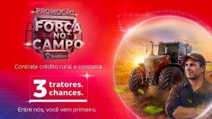 O Bradesco acaba de anunciar a terceira edição da promoção "Força no Campo Bradesco", que sorteará três tratores até 2023.