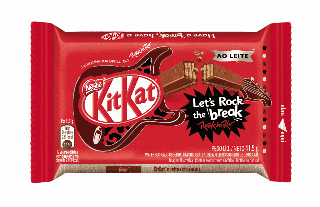 KitKat lança embalagem especial para o Rock in Rio Brasil
