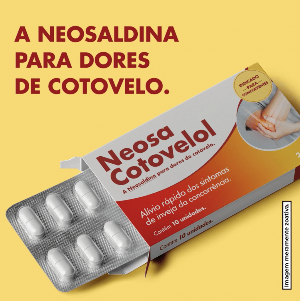 Que Neosaldina é especialista em dores de cabeça todo mundo já sabe, até a concorrência chama a Neosa quando a dor aparece.