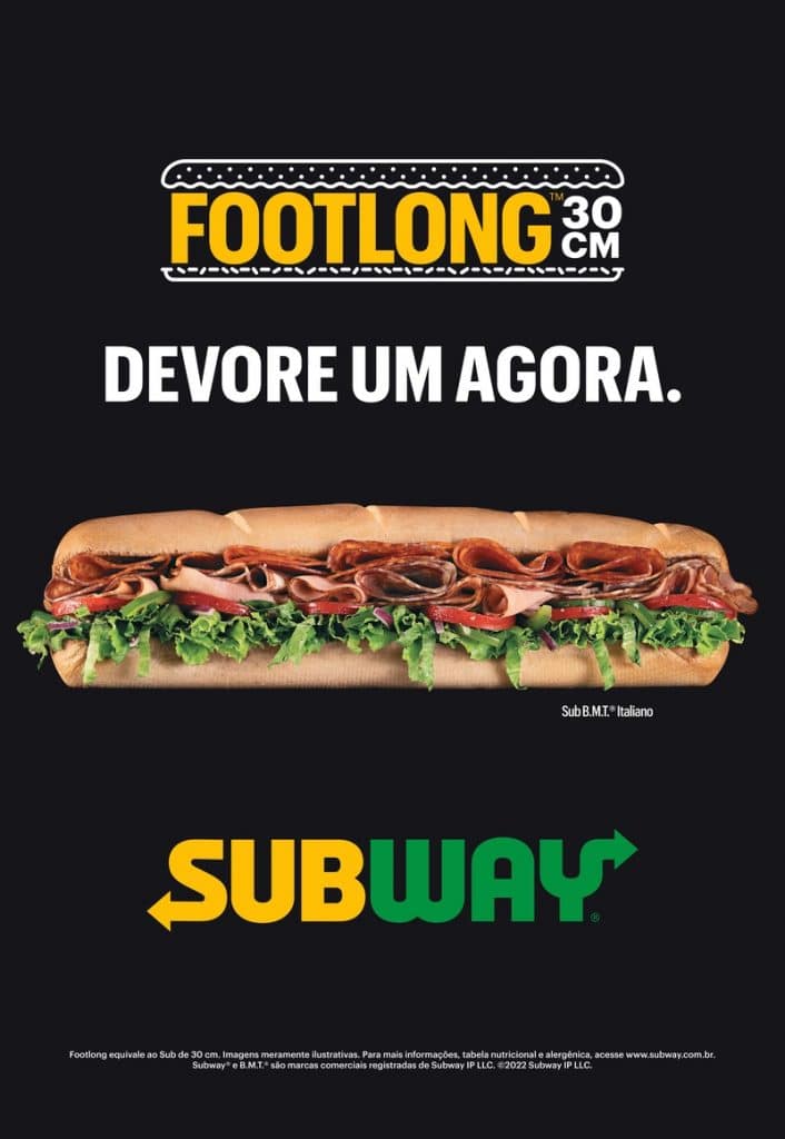 Subway lança campanha superlativa para apresentar seu maior produto