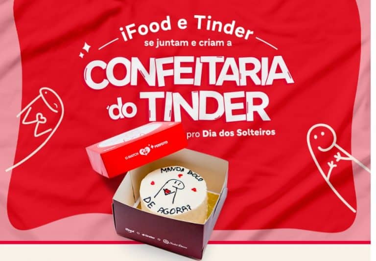 iFood e Tinder transformam a expressão 'levar um bolo' no Dia dos Solteiros