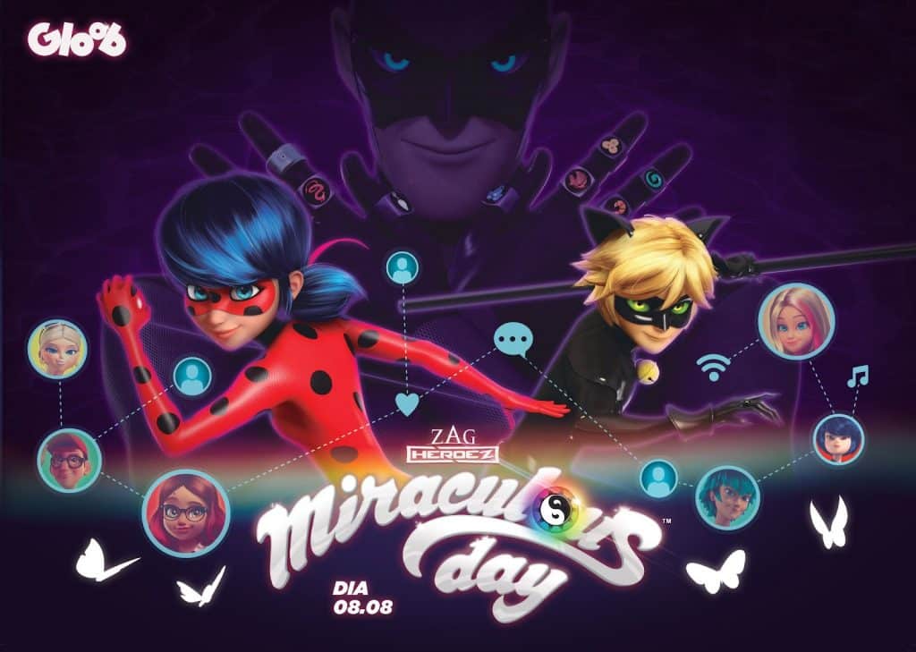 Os fãs de "Miraculous - As Aventuras de Ladybug" têm motivos para comemorar! O canal Gloob promoverá a quarta edição do "Miraculous Day".