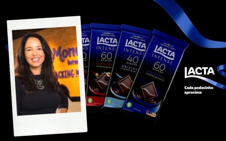 Elisangela Peres conversou com Fabíola Menezes, diretora de marketing de chocolates da Mondelez, sobre os 110 anos de Lacta no Brasil.