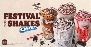 O Burger King e a Mondelez Internacional se uniram mais uma vez para o lançamento do Festival dos Shakes no BK edição especial Oreo.