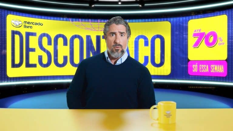 É oficial! O apresntador Marcos Mion estreia sua primeira campanha com Mercado Livre: a edição de setembro do Descontaço.