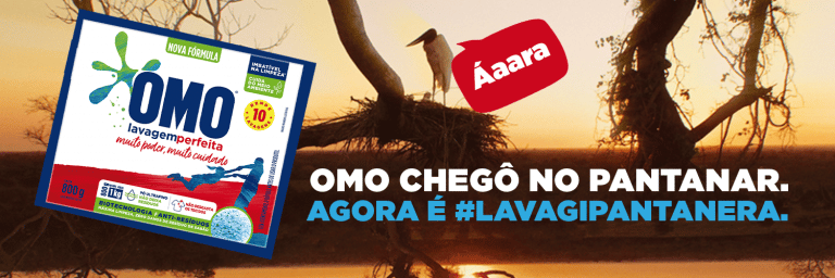 A OMO, presente em 7 a cada 10 lares brasileiros, invade a lavanderia das fazendas do Tenório e do Leôncio, no Pantanal Remake da Rede Globo.