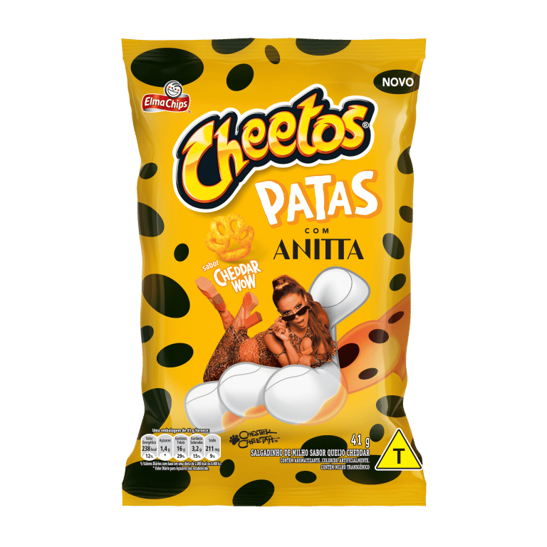 Cheetos convoca Anitta e expande o seu portfólio no Brasil com sabor Cheddar WOW