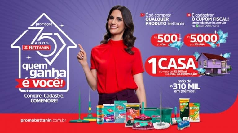 Bettanin lança campanha promocional com mais de R$300 mil em prêmios