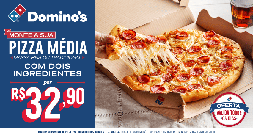 A Domino's Pizza lança, pela primeira vez, uma campanha para TV que comunica um importante momento para a marca.