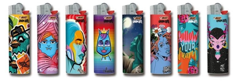 A BIC lança hoje sua quarta edição de isqueiros decorados, divididos em cinco temas, que terão tiragem limitada.