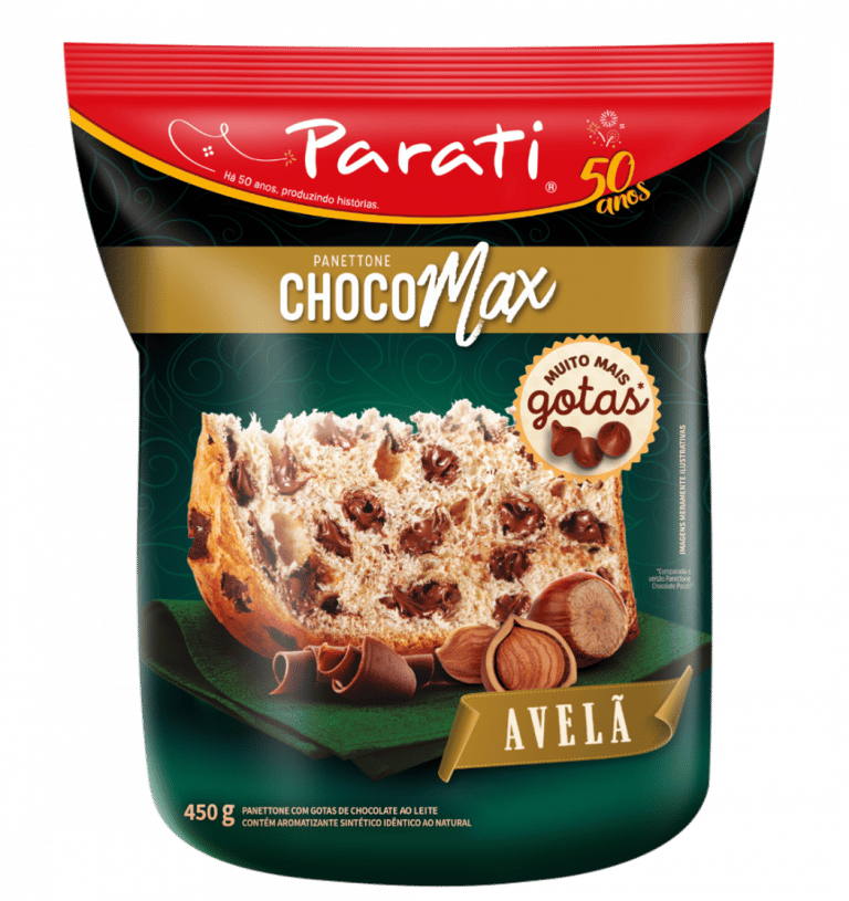 A Parati expande sua linha de panettones e apresenta mais uma versão da linha ChocoMax, agora no sabor Avelã.