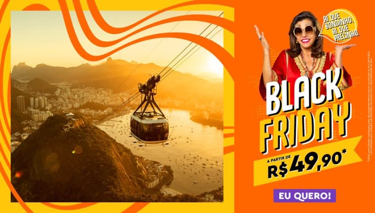 O Parque Bondinho Pão de Açúcar traz Narcisa Tamborindeguy para divulgar a sua Black Friday em campanha criada pela Agência3.