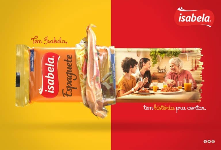 A Isabela está sempre presente nos lares sulistas, criando memórias afetivas por meio dos seus produtos nas refeições do dia a dia.