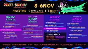 O Pixel Show, maior Festival de Criatividade da América Latina, está de volta para a sua 18ª edição, que acontece nos dias 5 e 6 de novembro.