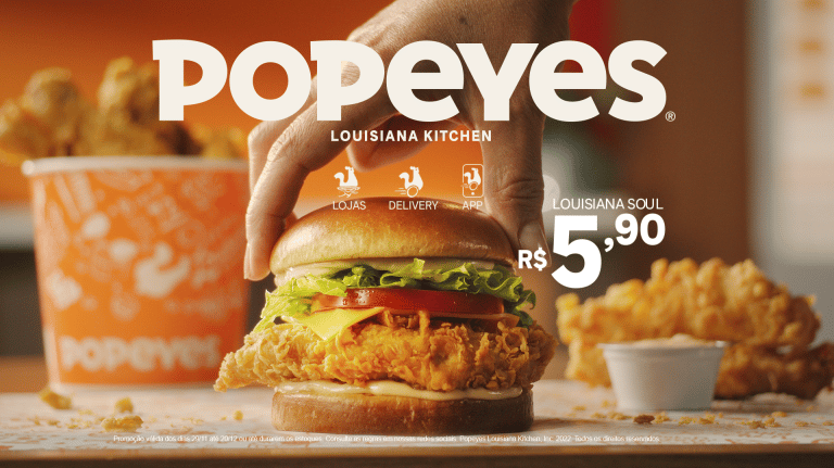 A POPEYES, uma das marcas de fast food que mais cresce no mundo, estreia na TV aberta com sua nova campanha Frango das Celebs.