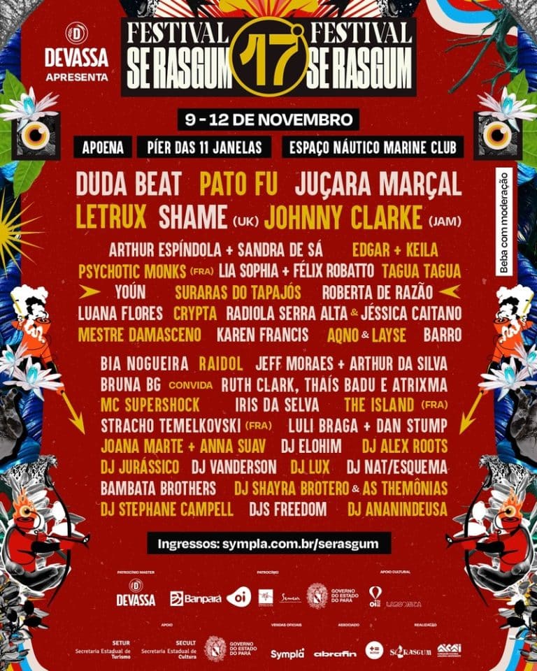 Devassa, a cerveja puro malte refrescante feita com maltes 100% naturais, apresenta a 17ª edição do Festival Se Rasgum.