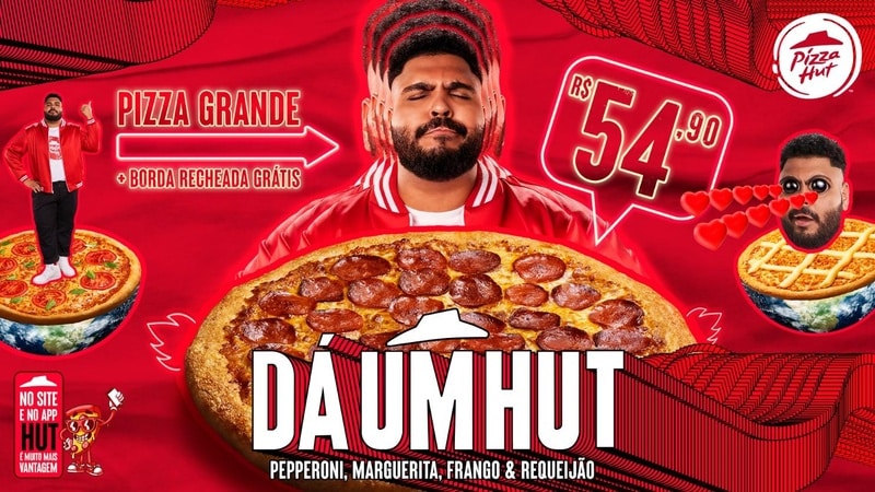 A Pizza Hut entra em uma nova fase de comunicação dando sequência ao seu principal posicionamento do ano: "Dá Um Hut".