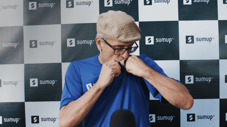 A SumUp lança sua campanha para a Copa, chamada "SumUp. Apoiadora oficial de todos os empreendedores brasileiros".