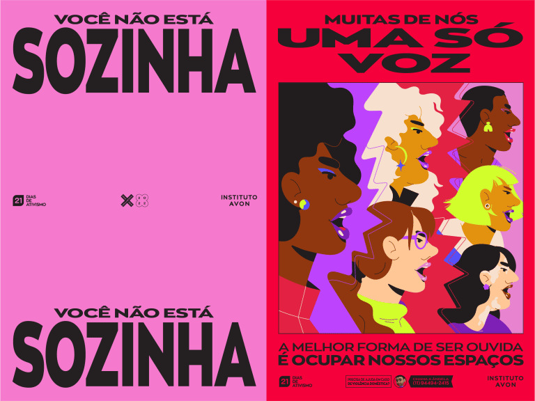O Instituto Avon acaba de lançar, com o objetivo de integrar a voz das mulheres, a campanha "Voz de Todas".