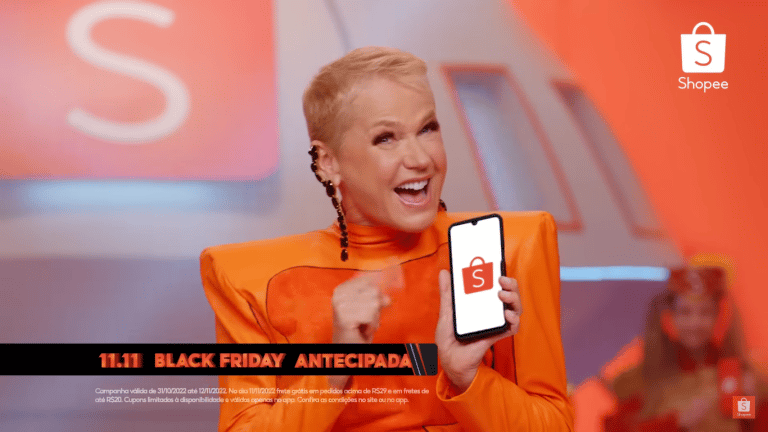A Shopee apresenta a campanha 11.11 Black Friday Antecipada com um filme inédito com a Xuxa como estrela principal.