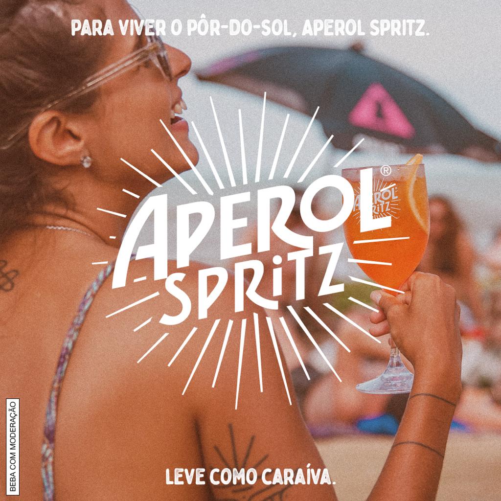 Aperol Spritz, responsável pelo 6º drink mais consumido no mundo, irá marcar presença, pelo 3º ano consecutivo, no Révellion de Caraíva.