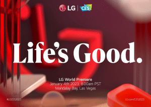 A LG Electronics anuncia seu retorno à CES, Consumer Electronics Show, com um estande físico na maior feira de tecnologia do mundo.