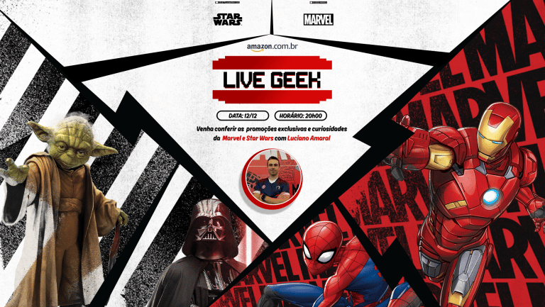 A Disney se juntou à Amazon Brasil para produzir um live-commerce especial com as franquias Marvel e Stars Wars.