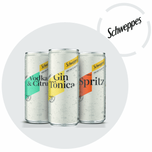 A Schweppes acaba de lançar seus novos produtos, os drinks na lata que levam o nome de Schweppes Premium Drinks (SPD).