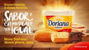 A Doriana fortalece, com mais sabor e cremosidade, a presença no entretenimento e anuncia que estará no "Big Brother Brasil 2023".