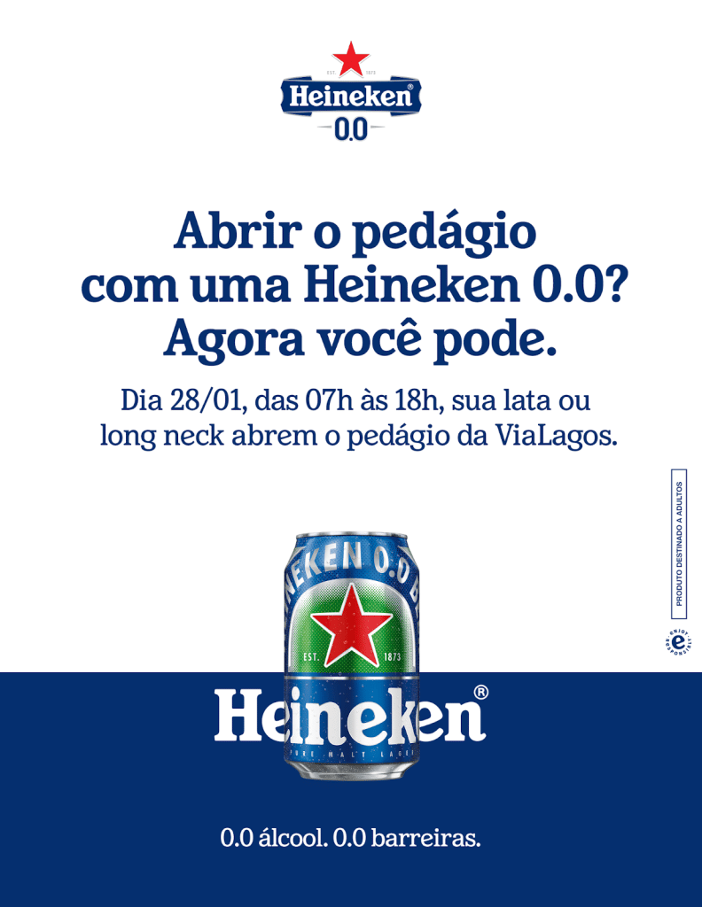 A Heineken 0.0, para incentivar o consumo responsável no trânsito, lança uma ação inovadora no estado do Rio de Janeiro. 