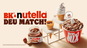 O Burger King, em parceria com Nutella, pertencente à empresa italiana Ferrero, apresenta duas opções inéditas e em edição limitada.