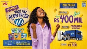 A MID, marca da Ajinomoto do Brasil, inicia sua promoção “Você Faz Acontecer com MID", que conta com a presença de toda a Família da marca.