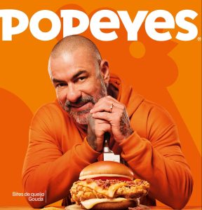 POPEYES e Henrique Fogaça anunciam o lançamento de dois novos produtos: o sanduíche Master Chicken e o acompanhamento Bites de queijo Gouda.