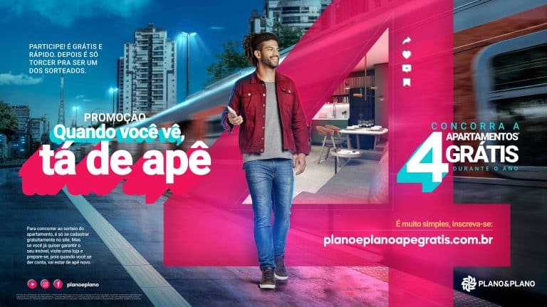 A incorporadora Plano&Plano iniciou, dia 6 de março, uma das maiores campanhas promocionais da história do mercado imobiliário. 