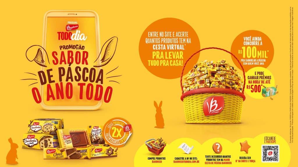 Bauducco apresenta nova promoção e oferece sorteio de até R$ 100 mil reais