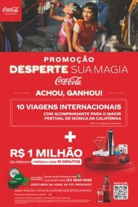 A Coca-Cola lança promoção que oferece experiências únicas e memoráveis para fazer a magia acontecer realmente para o consumidor.