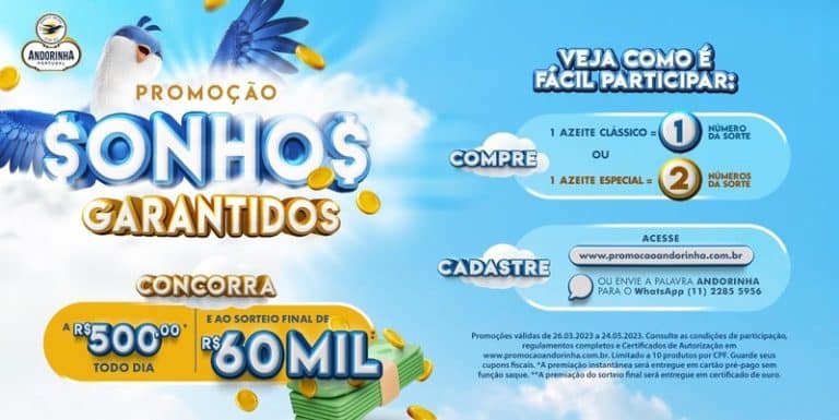 O Azeite Andorinha, presença garantida nas refeições das famílias brasileiras, é reconhecido pelo seu sabor e qualidade únicos.