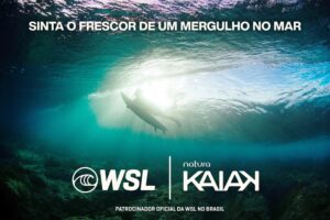 A Kaiak é a nova patrocinadora da World Surf League - WSL, e estará presente na etapa brasileira do Championship Tour - CT, a Vivo Rio Pro.