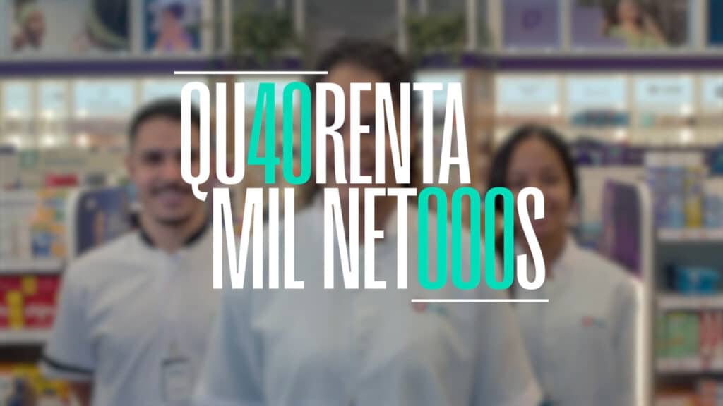 A maior rede de farmácias do Brasil, composta pelas marcas Raia e Drogasil, divulgou seu case intitulado "40 Mil Netos".