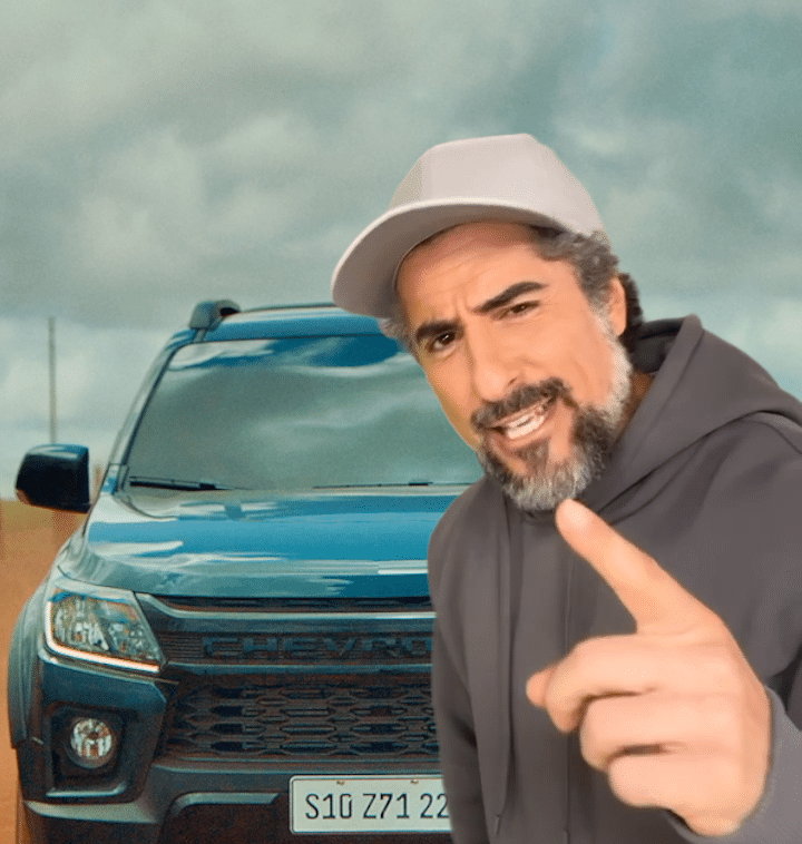 Em nova ação da Chevrolet, estrelada por Caio Afiune e Mari Fernandez, o público irá descobrir qual modelo combina com Marcos Mion.